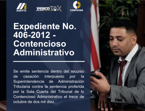 Expediente No. 406-2012 – Contencioso Administrativo